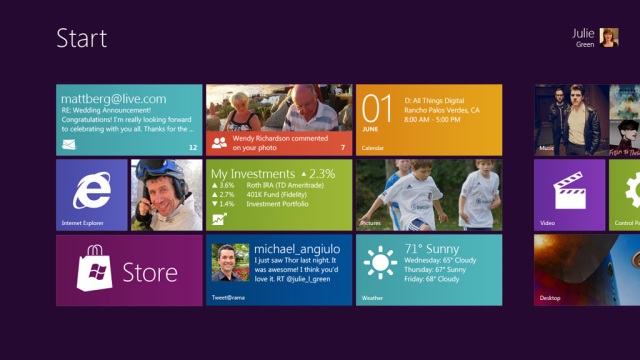 Windows 8 Touch Interface