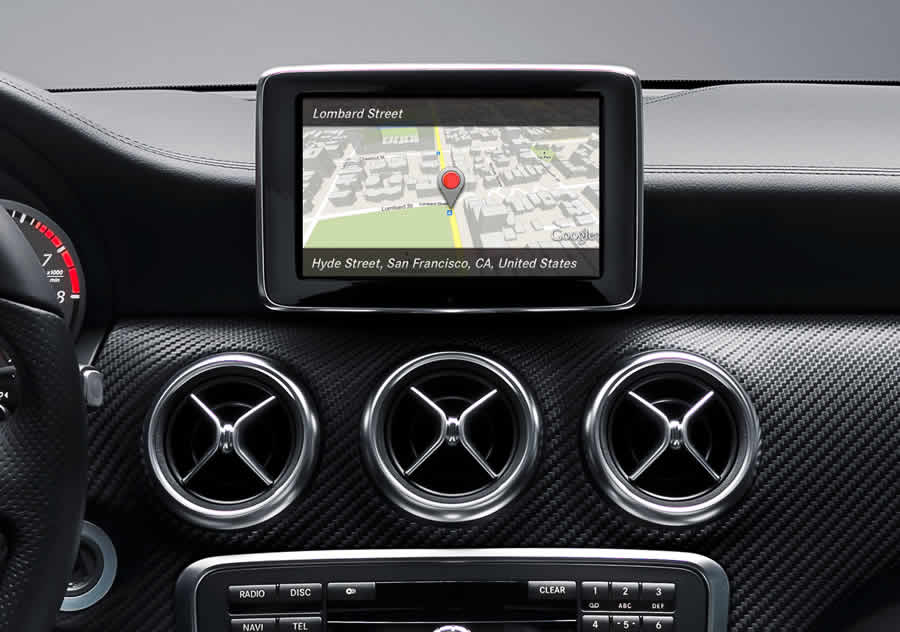 Mercedes Benz with Google Maps integration