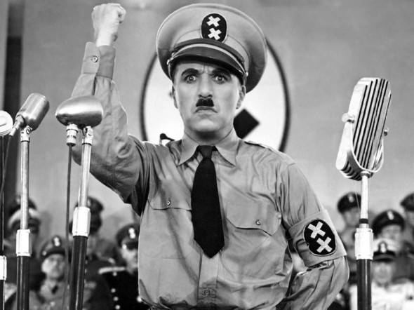 Charlie Chaplin in The Great Dictator (1940)