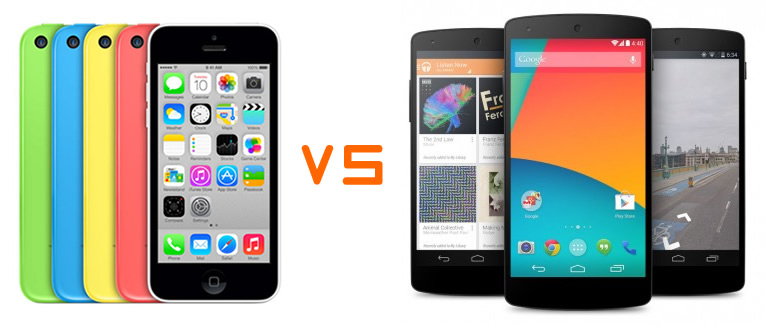 iPhone 5C vs Nexus 5