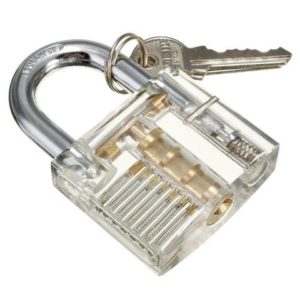 Clear practice lock