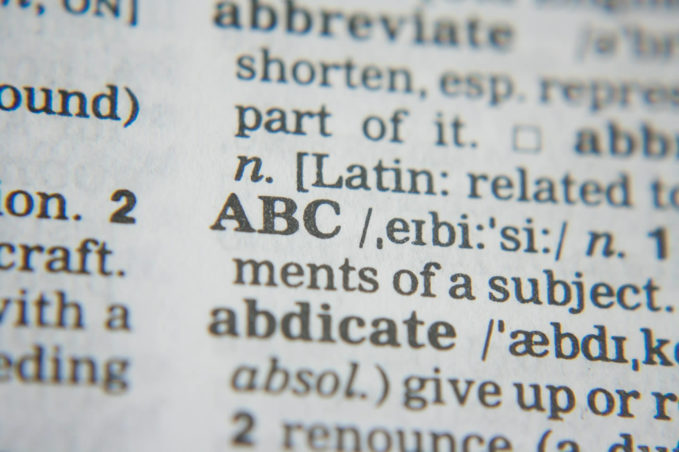 Dictionary / ABC