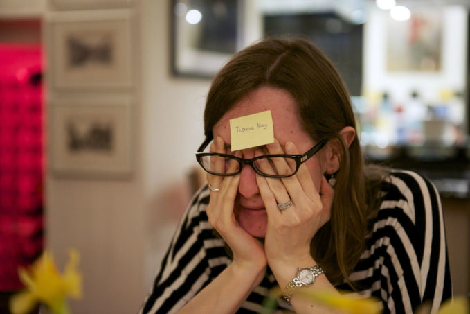 Theresa May - head in hands