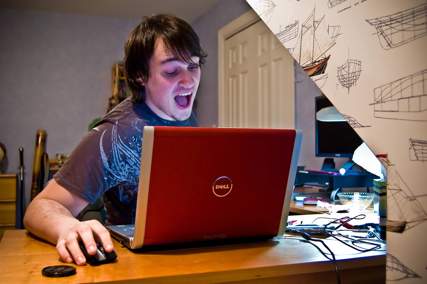 Boy gaming