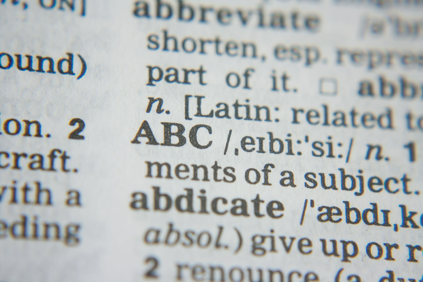 Dictionary - ABC