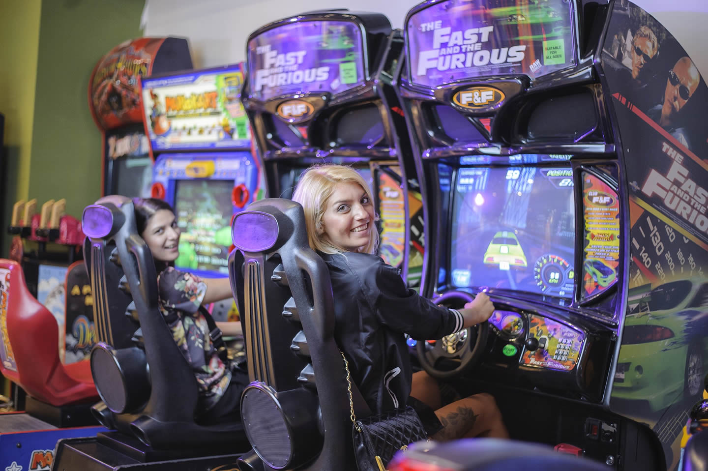 Girls playing