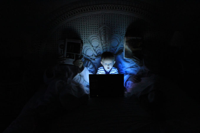 Blue light at bedtime