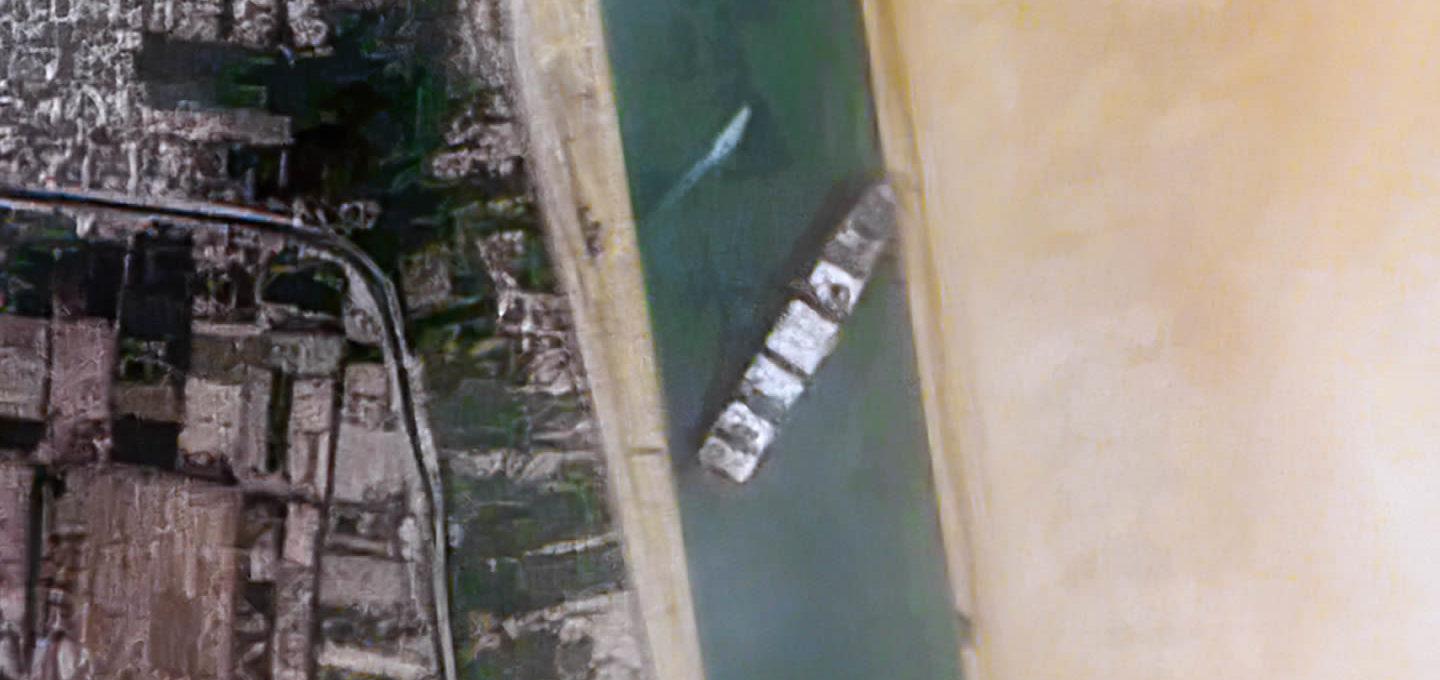 Ever Given in the Suez Canal