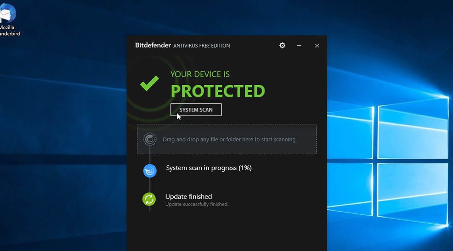 Windows 10 нужен антивирус. Bitdefender антивирус.
